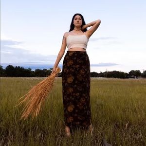 Cottage core floral skirt